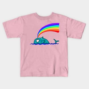 rainbow wale Kids T-Shirt